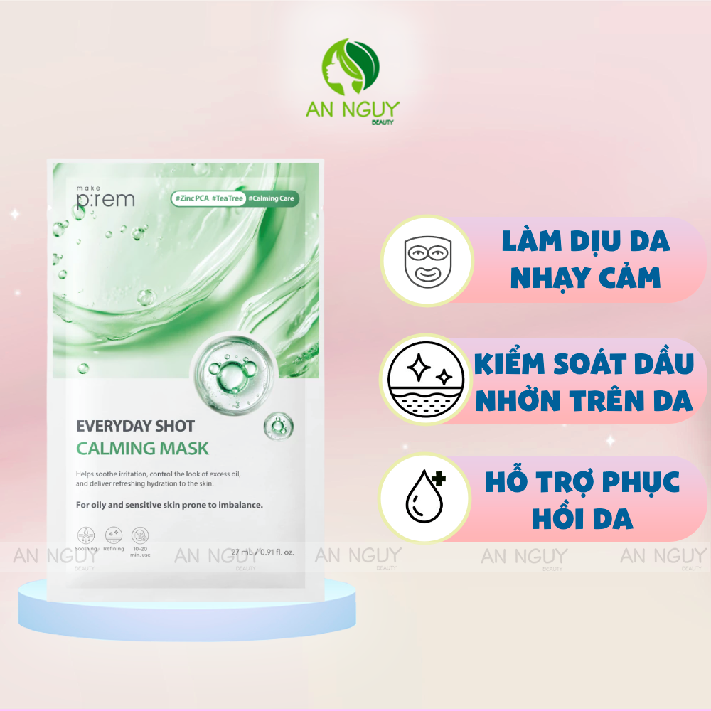 Mặt Nạ Dưỡng Da Make P:rem Everyday Shot Mask 27ml