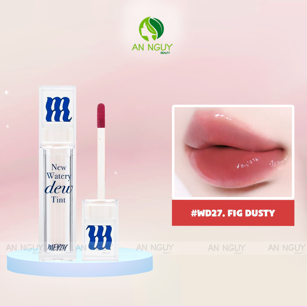 Son Tint Bóng Merzy New Watery Dew Tint Ẩm Mịn, Lâu Trôi Cho Đôi Môi Căng Mọng 4g