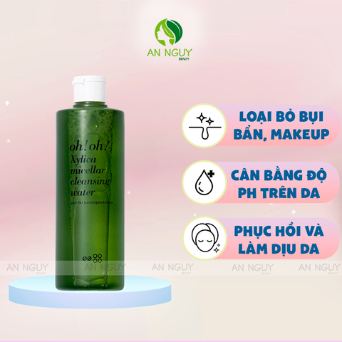 Nước Tẩy Trang Chuyên Sâu Oh!Oh! Xylica Micellar Cleansing Water Phục Hồi Da 350ml
