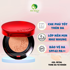 Phấn Nước Espoir Be Velvet Cover Cushion SPF42 PA++ Che Phủ Khuyết Điểm, Lâu Trôi (No Refill) 13g