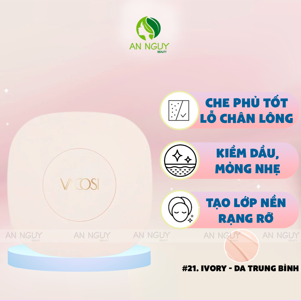 Phấn Nước Vacosi Flaso Cushion SPF50+ PA+++ Căng Mịn 15g