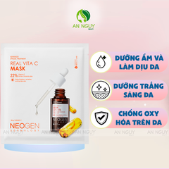 Mặt Nạ Neogen Dermalogy Real Vita C 22% Mask Dưỡng Ẩm, Dưỡng Sáng Mờ Thâm 28g