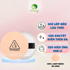 Phấn Phủ Dạng Bột Mịn Lì 3CE Natural Finish Loose Powder 8.5g