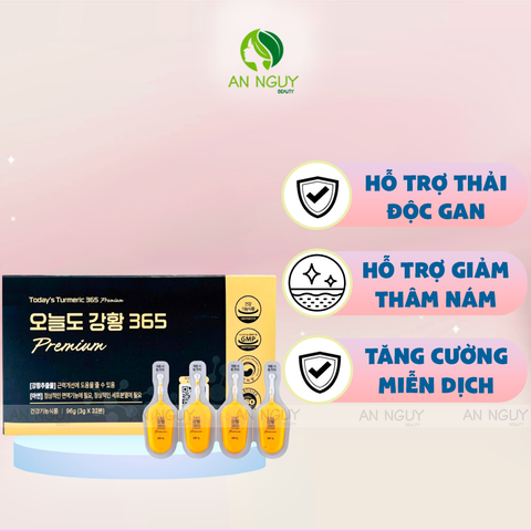 Tinh Chất Nghệ Nano Curcumin 365 Premium Hàn Quốc 32 Tép 96g (3gx32)