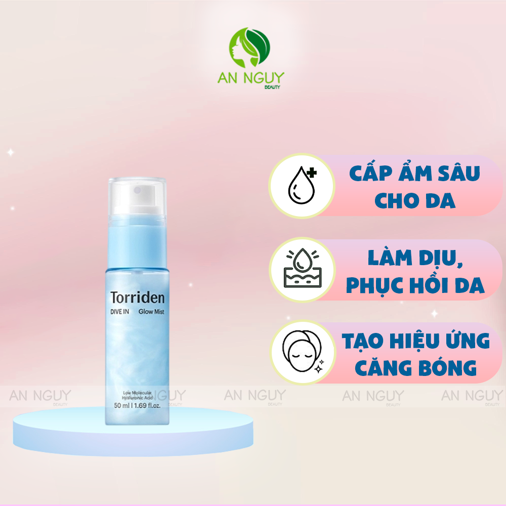 Xịt Dưỡng Căng Bóng Da Torriden Dive In Glow Mist Low Molecular Hyaluronic Acid