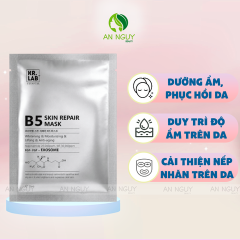 Mặt Nạ Kr.Lab+ B5 EGF Complex Mask Cấp Ẩm Phục Hồi 25ml