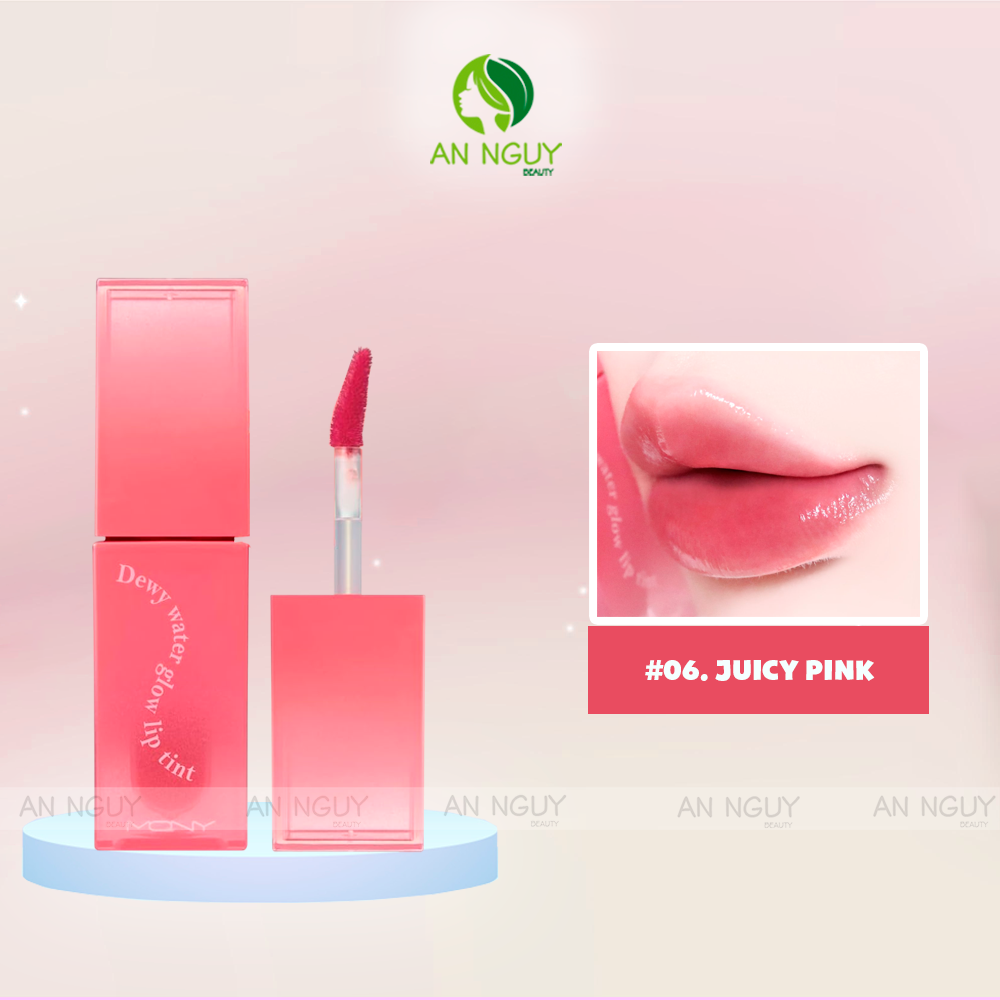 Son Bóng Pha Lê MQNY Dewy Water Glow Lip Tint Dưỡng Ẩm, Mềm Mịn Môi 3.5g