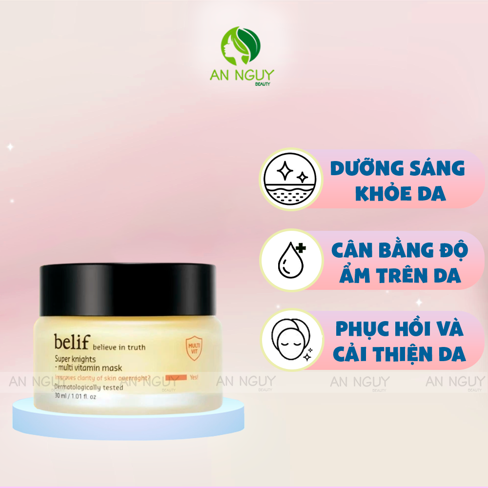 Mặt Nạ Ngủ Belif Super Knights - Multi Vitamin Mask Dưỡng Sáng Da