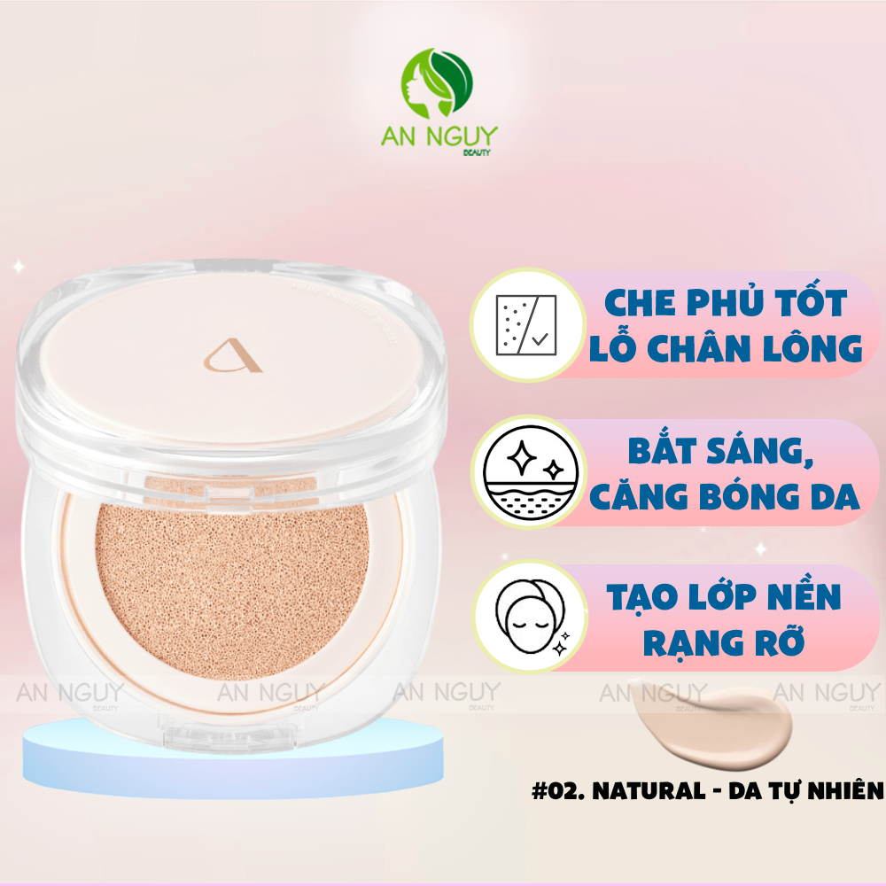 Phấn Nước Aperire Sheer Breese Cushion SPF 50+ PA+++ Bắt Sáng, Căng Bóng Tự Nhiên 13g