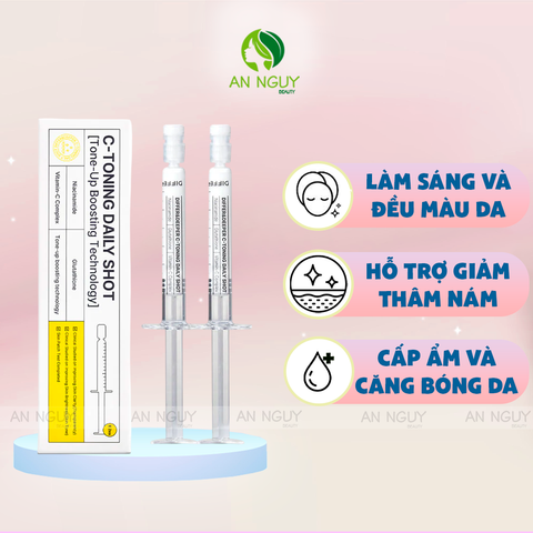 Tinh Chất Differ&Deeper C-Toning Daily Shot Tone-Up Boosting Technology Làm Sáng Da 2.5ml (Hộp 2 Ống)