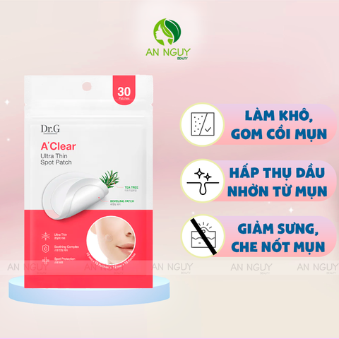 Miếng Dán Mụn Dr.G A'Clear Ultra Thin Spot Patch 30 Miếng
