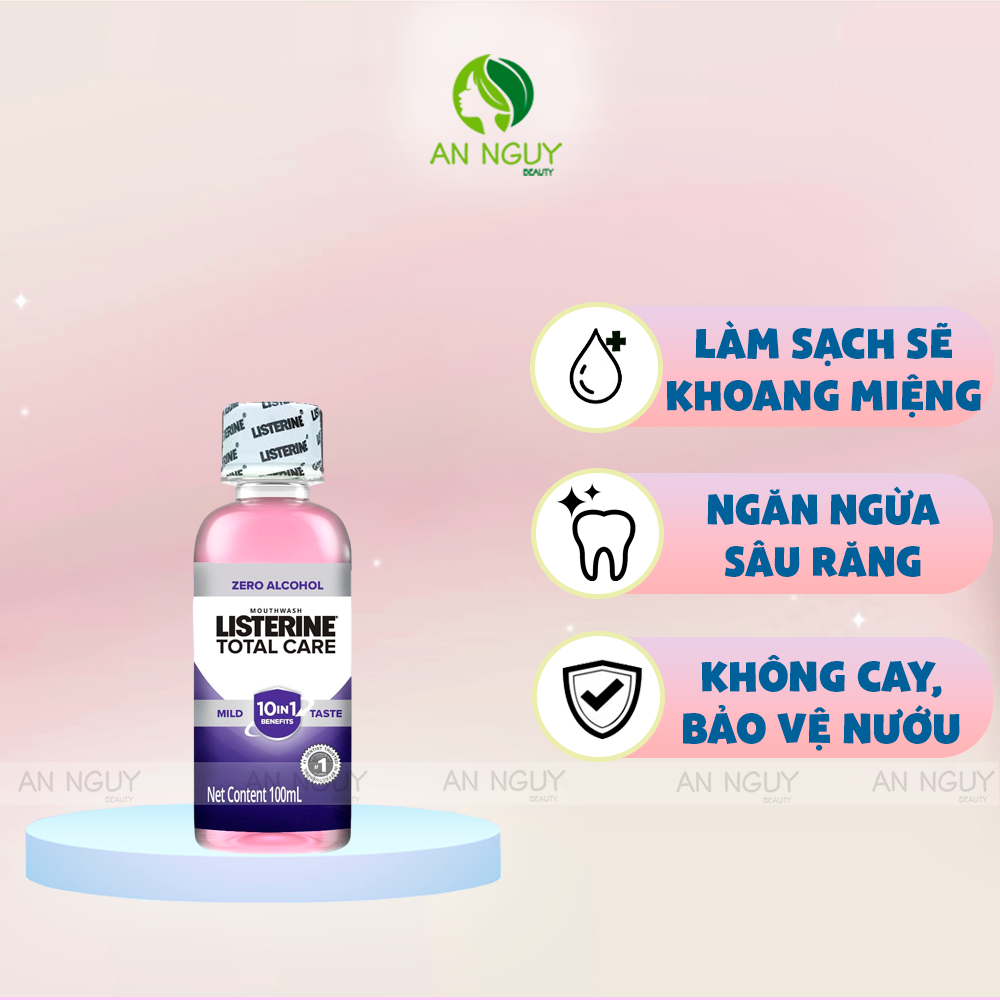 Nước Súc Miệng Listerine Total Care Zero Alcohol Mouthwash Chăm Sóc Toàn Diện Không Cay