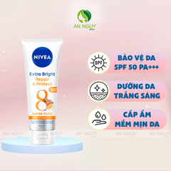 Tinh Chất Dưỡng Thể Chống Nắng Nivea Extra Bright Repair & Protect Body Serum SPF50 PA+++ Dưỡng Trắng 180ml