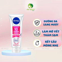 Tinh Chất Dưỡng Thể Nivea Extra Bright 10 Super Vitamins & Skin Foods Serum SPF15 Sáng Da, Mờ Thâm Nám 170ml