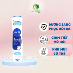 Xịt Khử Mùi Nivea Derma Control Micro Hyaluron Dưỡng Sáng 150ml