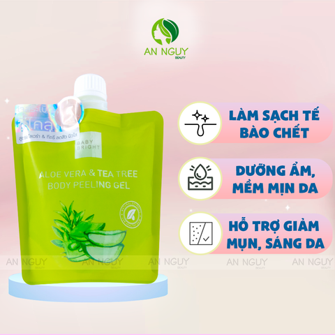 Tẩy Tế Bào Chết Toàn Thân Baby Bright Body Bath Scrub / Peeling Gel