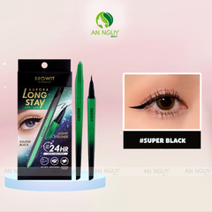 Bút Kẻ Mắt Browit By Nongchat Aurora Long Stay Eyeliner Super Black Lâu Trôi, Chống Thấm Nước 0.5g