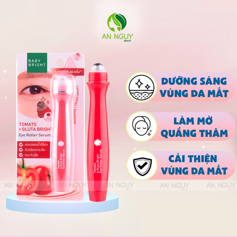 Cây Lăn Mắt Baby Bright Eye Roller Serum 15ml