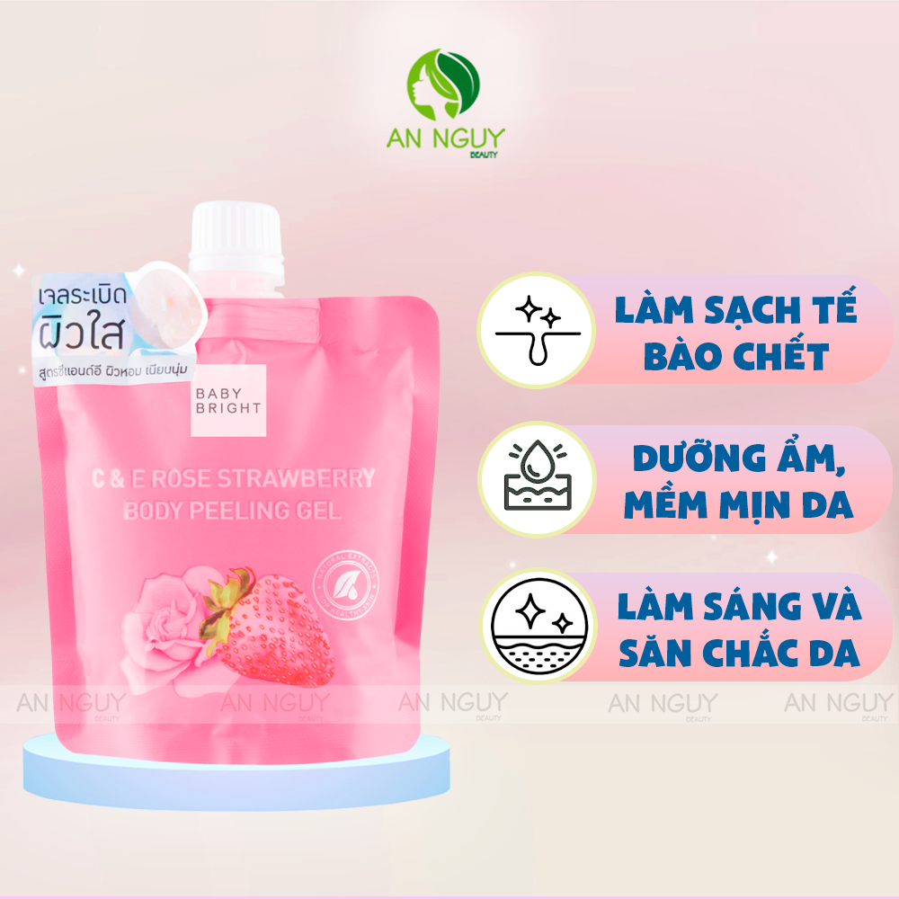 Tẩy Tế Bào Chết Toàn Thân Baby Bright Body Bath Scrub / Peeling Gel