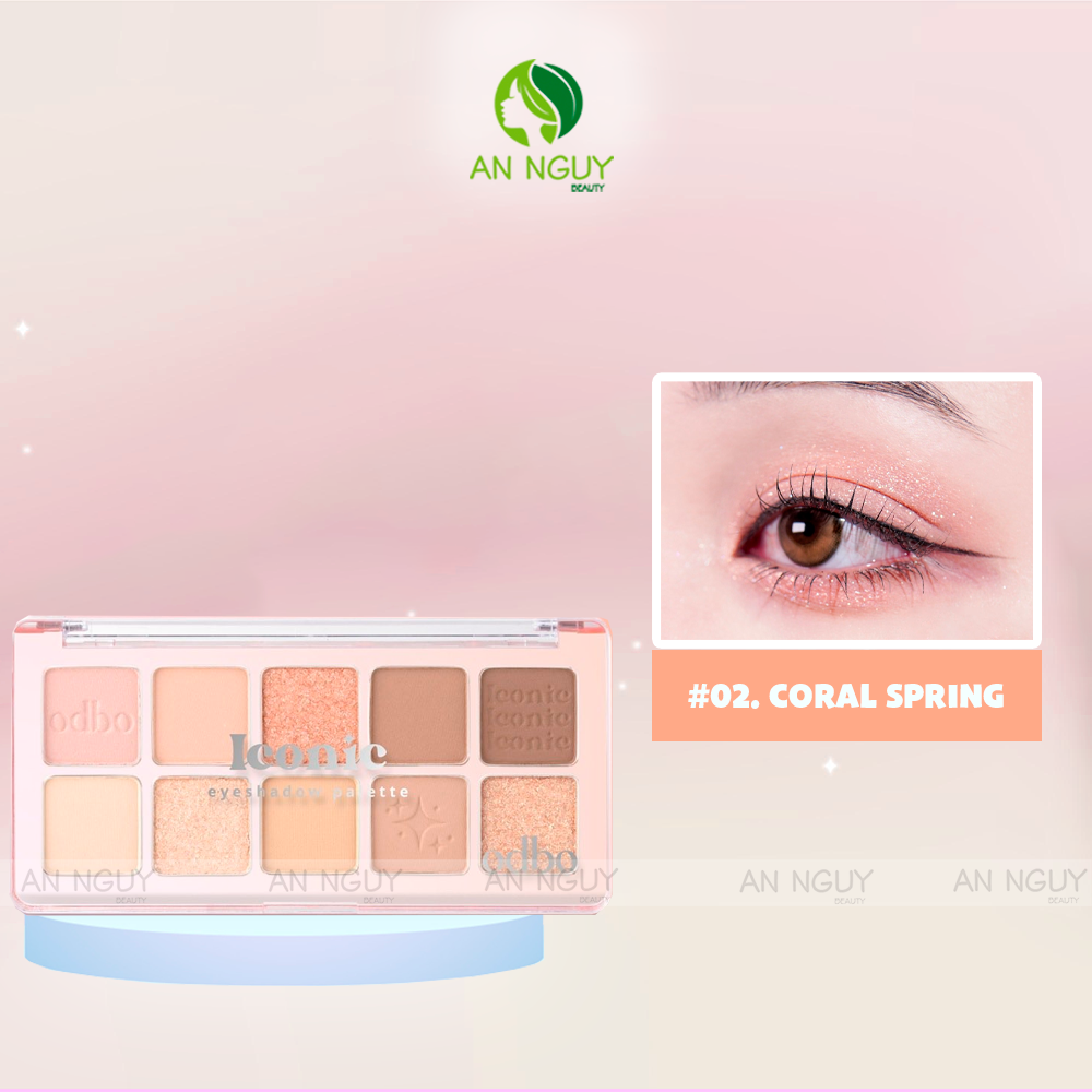Bảng Phấn Mắt 10 Ô Odbo Iconic Eyeshadow Palette 7g