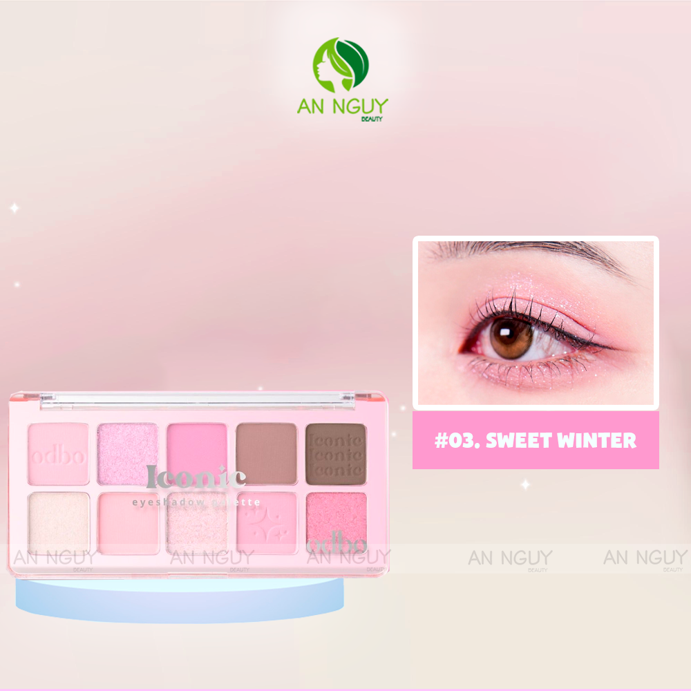 Bảng Phấn Mắt 10 Ô Odbo Iconic Eyeshadow Palette 7g