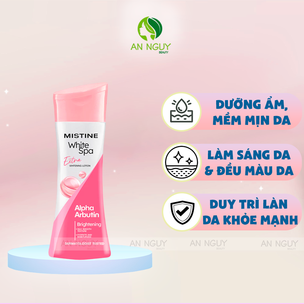 Sữa Dưỡng Thể Mistine White Spa Whitening Lotion Hỗ Trợ Làm Sáng Da 200ml