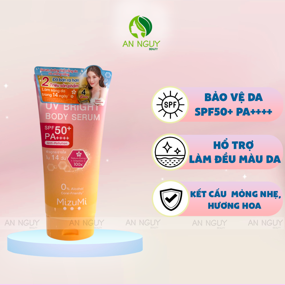 Dưỡng Thể MizuMi UV Body Serum SPF 50+ PA++++ Anti-Pollution