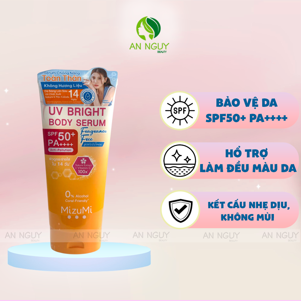 Dưỡng Thể MizuMi UV Body Serum SPF 50+ PA++++ Anti-Pollution