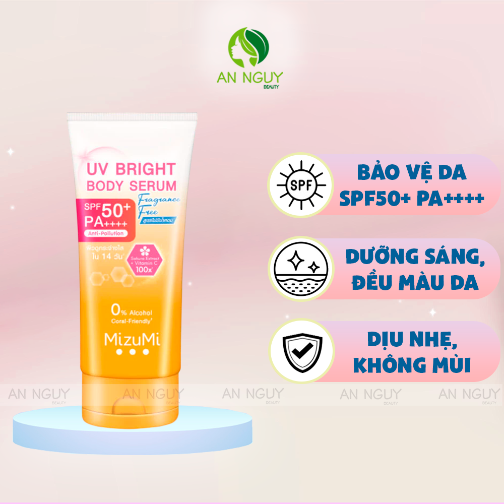Dưỡng Thể Chống Nắng MizuMi UV Body Serum SPF 50+ PA++++ Anti-Pollution