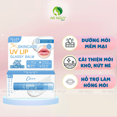 Son Dưỡng Môi Chống Nắng MizuMi Skincare UV Lip Glassy Balm SPF50+ PA++++ 3.5g