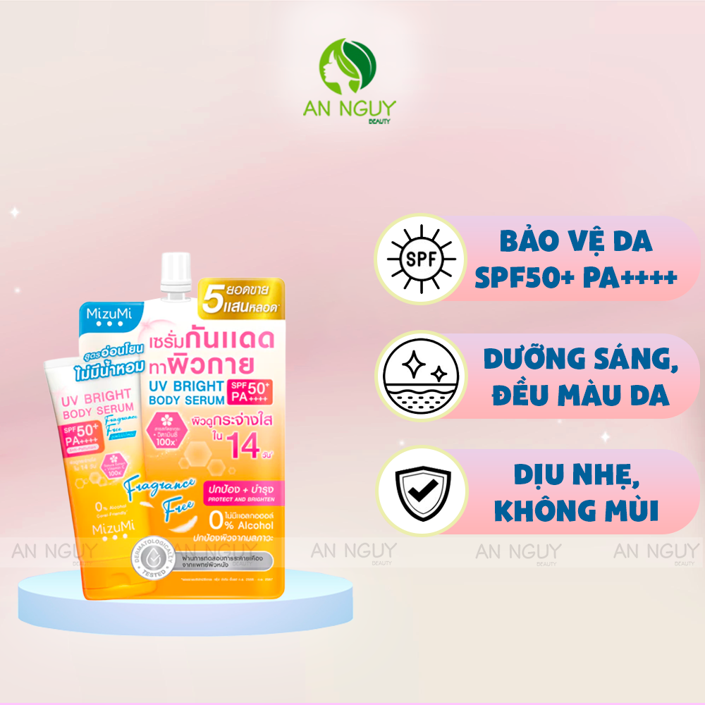 Dưỡng Thể Chống Nắng MizuMi UV Body Serum SPF 50+ PA++++ Anti-Pollution