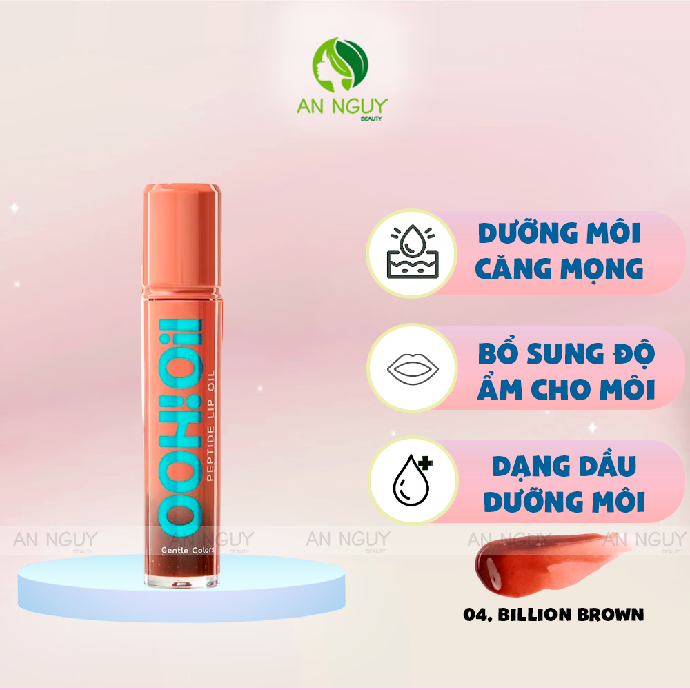 Dầu Dưỡng Môi Gentle Colors Ooh Oil Peptide Lip Oil Căng Bóng Dưỡng Ẩm, Hiệu Ứng Môi Mọng