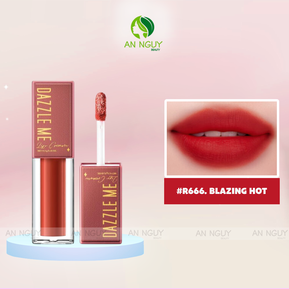 Son Kem Lì Dazzle Me Mousse Lip Cream Siêu Mịn Kháng Nước Không Làm Khô Môi 4.5g