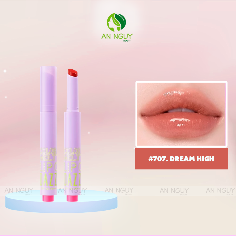 Son Bóng Dưỡng Dazzle Me Color Chrome Melt To Dew Lip Click Dưỡng Môi Mềm Mịn 2g