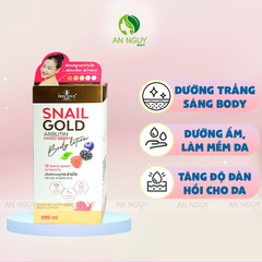 Sữa Dưỡng Thể Precious Skin Snail Gold Arbutin Mix Berry Body Lotion Dưỡng Ẩm Làm Trắng Da 500ml