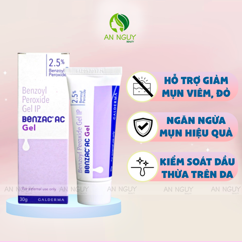 Kem Trị Mụn Benzac AC5 Benzoyl Preoxide