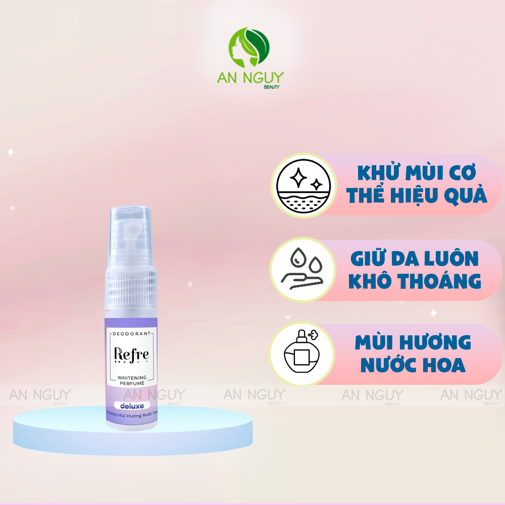 Xịt Khử Mùi Refre Deodorant Hương Thơm Tự Nhiên 6ml