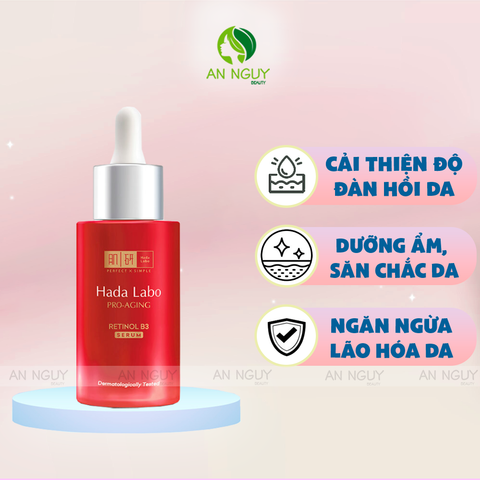 Tinh Chất Hada Labo Pro-Aging Retinol B3 Serum Giảm Nếp Nhăn Và Săn Chắc Da 30ml