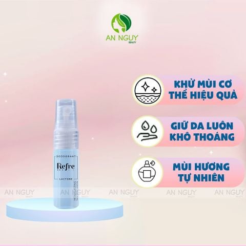 Xịt Khử Mùi Refre Lactone Deodorant Hương Thơm Tự Nhiên 6ml