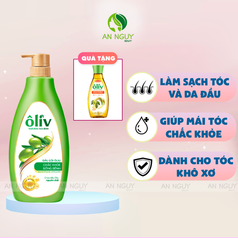 Dầu Gội Ôliv Natural Nourish Olive Shampoo 650ml + Dầu Tắm Ôliv Natural Nourish Dưỡng Ẩm 250ml