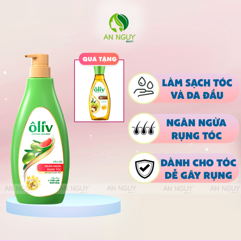 Dầu Gội Ôliv Natural Nourish Olive Shampoo 650ml + Dầu Tắm Ôliv Natural Nourish Dưỡng Ẩm 250ml