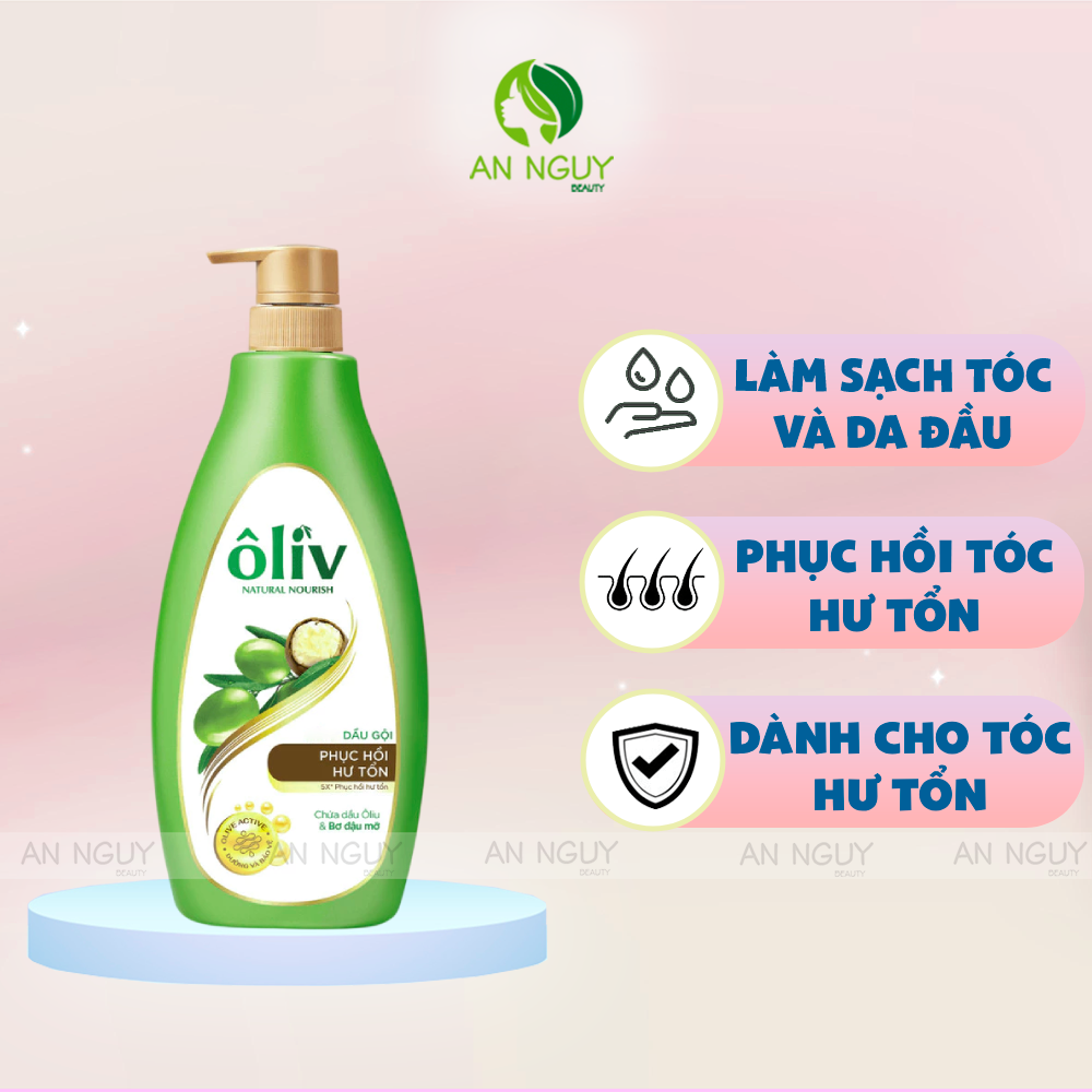 Dầu Gội Ôliv Natural Nourish Olive Shampoo 650ml + Dầu Tắm Ôliv Natural Nourish Dưỡng Ẩm 250ml