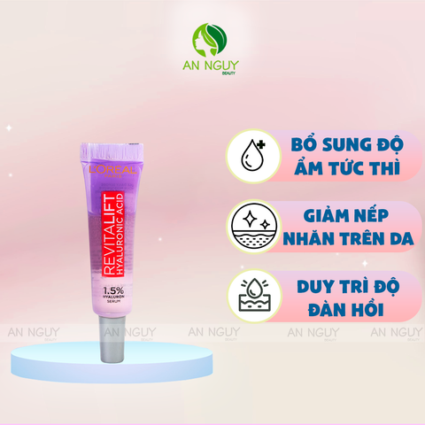 Tinh Chất Cấp Nước L’Oreal Revitalift Hyaluronic Acid 1.5% Hyaluron Repluming Serum Dưỡng Sáng Da