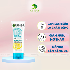 Sữa Rửa Mặt Garnier Skin Naturals Bright Complete Anti-Acne Cleasing Foam Giảm Mụn 50ml