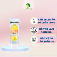 Sữa Rửa Mặt Garnier Bright Complete Serum Cleanser Vitamin C Dưỡng Sáng Da 50ml