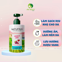 Gel Tắm Natufrès Shower Gel Chiết Xuất Thiên Nhiên, Dưỡng Ẩm Sâu Ngăn Khô Ráp