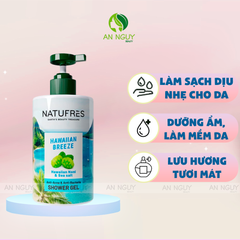 Gel Tắm Natufrès Shower Gel Chiết Xuất Thiên Nhiên, Dưỡng Ẩm Sâu Ngăn Khô Ráp