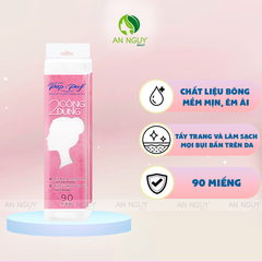 Bông Tẩy Trang PoP-Puf 2 Trong 1 100% Cotton