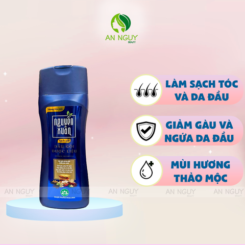 Dầu Gội Dược Liệu Nguyên Xuân Herbal Shampoo Sạch Gàu, Giảm Ngứa