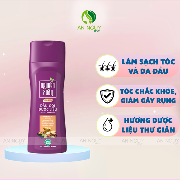 Dầu Gội Dược Liệu Nguyên Xuân Chắc Khỏe Cho Tóc Yếu, Dễ Gãy Rụng 250ml